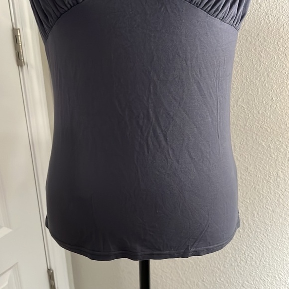 OXMO short ruffle sleeve low cut blouse L - Picture 3 of 14